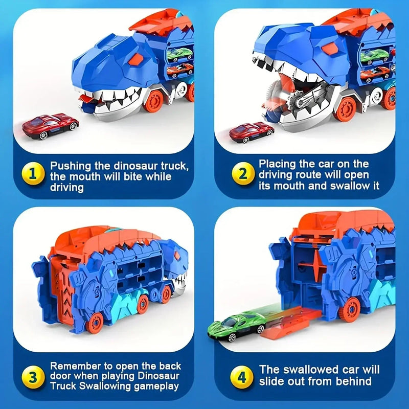 caminhão dinossauro transportador brinquedos