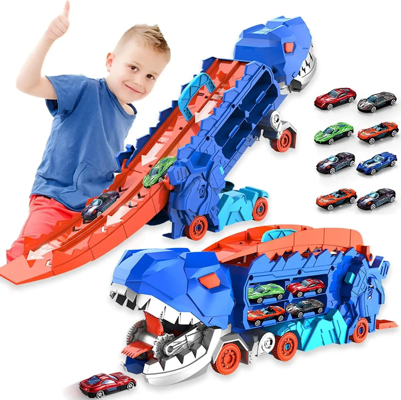 caminhão dinossauro transportador brinquedos